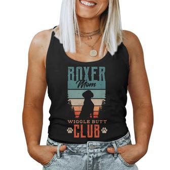 Boxer Mom Wiggle Butt Club For A Boxer Lover Dog Women Tank Top - Monsterry UK