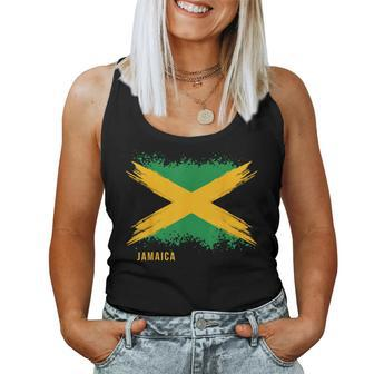 Boy Girl And Country Flag Of Jamaica Women Tank Top - Seseable