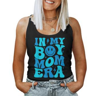 In My Boy Mom Era Retro Groovy Mom Life Happy Mother's Day Women Tank Top - Seseable