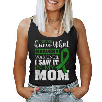 Bravery Mom Liver Cancer Awareness Ribbon Women Tank Top - Monsterry AU