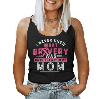Breast Cancer Survivor Support Pink Ribbon Bravery Mom Women Tank Top - Monsterry AU