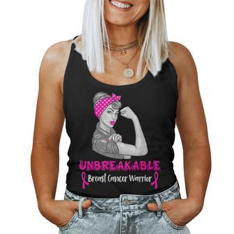 Breast Cancer Unbreakable Warrior Survivor Woman Women Tank Top - Thegiftio UK