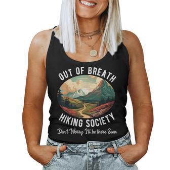 Out Of Breath Hiking Society For Hiker Nature Love Women Tank Top - Monsterry