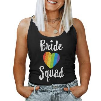 Bride Squad Lgbt Wedding Bachelorette Lesbian Pride Women Women Tank Top - Monsterry AU