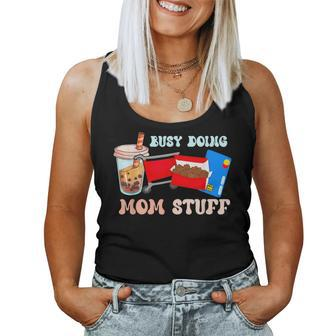 Busy Doing Mom Stuff Busy-Mom Bubble Tea Women Tank Top - Monsterry