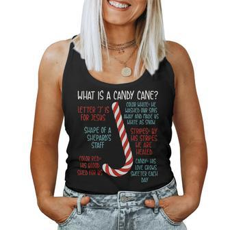 Candy Cane Christmas Christian Sayings Believe Faith God Women Tank Top - Monsterry UK