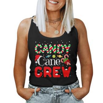 Candy Cane Crew Christmas Candy Cane Party Boys Girls Women Tank Top - Seseable