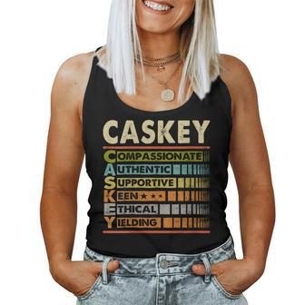 Caskey Family Name Caskey Last Name Team Women Tank Top - Seseable