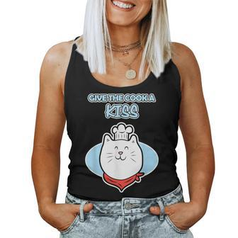 Cat Chef Cook For And Give The Cook A Kiss Women Tank Top - Monsterry UK