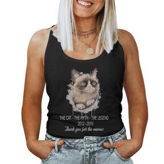 Cat Grumpy Thank You For The Memes For Men Women Tank Top - Monsterry