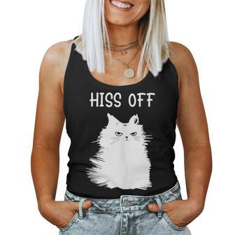 Cat Themed For Meow Cat Hiss Off Women Tank Top - Monsterry UK