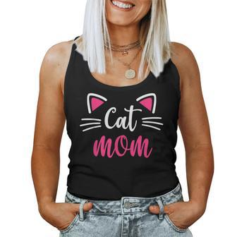 Cat Mom Happy Mother's Day For Cat Lovers Matching Family Women Tank Top - Monsterry CA