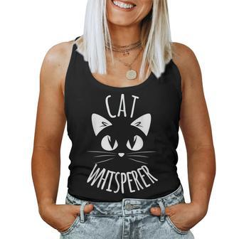 Cat Whisperer Cat Fur Mom Dad Women Women Tank Top - Monsterry