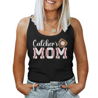 Catcher's Mom Baseball Catcher Mom Baseball Catcher Mother Women Tank Top - Monsterry AU