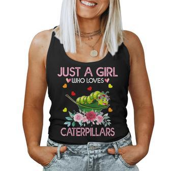 Caterpillar Lover Just A Girl Who Loves Caterpillars Women Tank Top - Monsterry