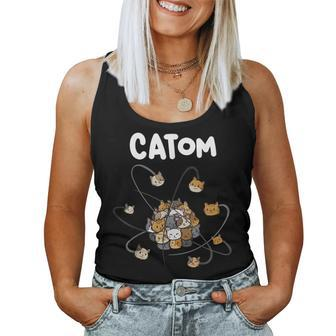 Catom Science Teacher Chemistry Lover Physics School Cat Women Tank Top - Monsterry UK