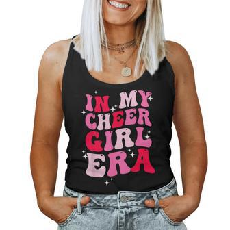 In My Cheer Girl Era Groovy Cheerleader Cheerleading Girl Women Tank Top - Seseable