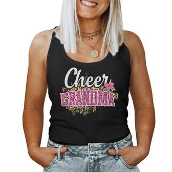 Cheer Grandma Leopard Cheerleading Grandma Women Tank Top - Seseable