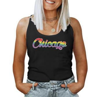 Chicago Illinois Gay Pride Parade Classic Rainbow Flag 2023 Women Tank Top - Monsterry CA