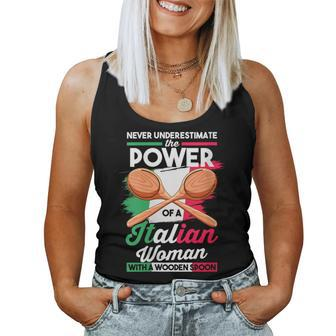 Chief Never Underestimate The Power Of An Italian Woman Women Tank Top - Monsterry CA