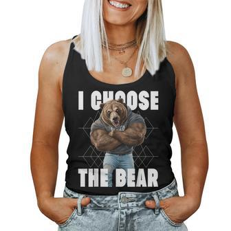I Choose The Bear In Woods 2024 I Pick The Bear Choice Women Tank Top - Monsterry DE
