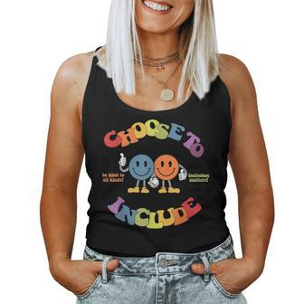 Choose To Include Autism Awareness Be Kind To All Kinds Women Tank Top - Monsterry AU