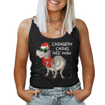 Christmas Donkey Italian Xmas Donkey Lover Pajamas Women Tank Top - Thegiftio UK