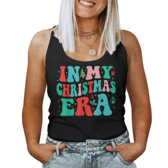 In My Christmas Era Cute Groovy Christmas Holiday Xmas Women Tank Top - Thegiftio UK