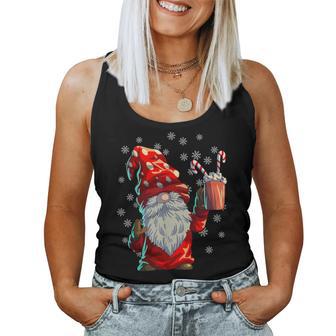 Christmas Gnome Buffalo Plaid Red Christmas Women Tank Top - Monsterry UK