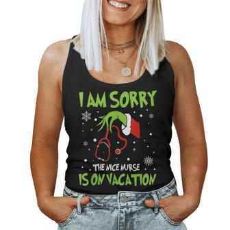 Christmas I Am Sorry The Nice Nurse Is On Vacation Women Tank Top - Monsterry UK