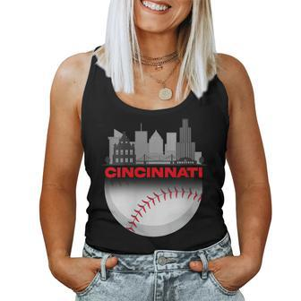 Cincinnati Vintage Style Of Baseball Women Tank Top - Monsterry UK