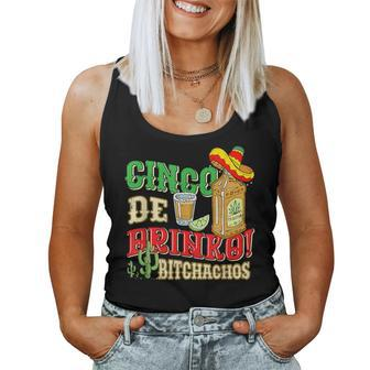 Cinco De Drinko Bitchachos Tequila Shots Cinco De Mayo Women Tank Top | Mazezy UK