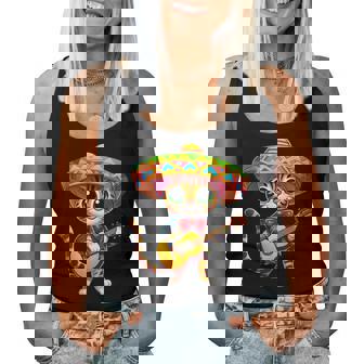 Cinco De Mayo Guitare Bengale Chat Mariachi Women Tank Top - Cadeauxyz