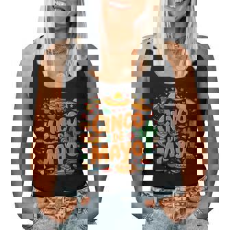 Cinco De Mayo Taco Mexicain Let's Fiesta Women Tank Top - Cadeauxyz