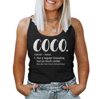 Coco For Idea Cute Grandma Coco Women Tank Top - Monsterry