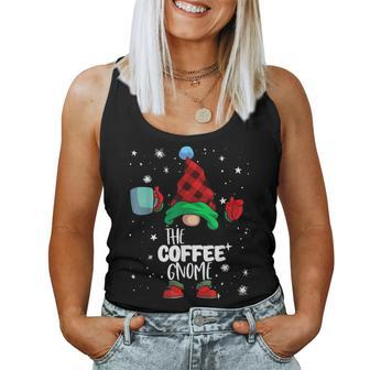 Coffee Gnome Red Buffalo Plaid Matching Family Christmas Women Tank Top - Monsterry CA