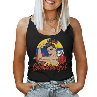 Colombia Girl Colombian Mujer Colombiana Flag Women Tank Top | Mazezy