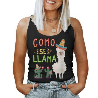 Como Se Llama Cinco De Mayo Mexican Women Tank Top - Monsterry