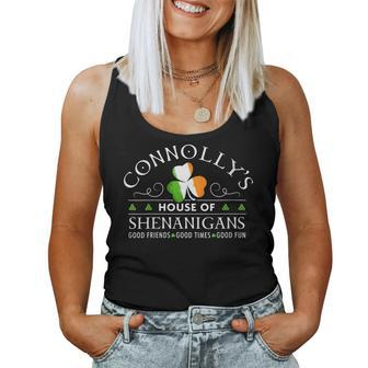 Connolly House Of Shenanigans Irish Family Name Women Tank Top - Seseable