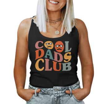 Cool Dads Club Dad Father's Day Retro Groovy Pocket Women Tank Top - Seseable