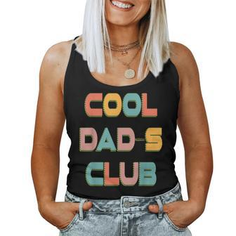 Cool Dads Club Retro Groovy Dad Father's Day Women Tank Top - Monsterry DE