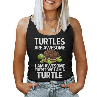 Cool Sea Turtle For Tortoise Turtle Lover Women Tank Top - Seseable
