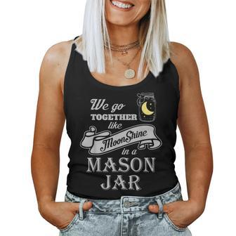 Country T For Moonshine And Mason Jars Women Tank Top - Monsterry AU