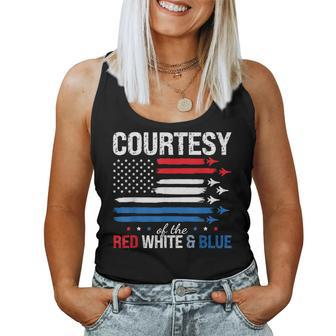 Courtesy Of The Usa Red White And Blue 4Th Of July Men Women Tank Top - Thegiftio UK