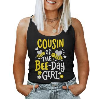 Cousin Of The Bee-Day Girl Birthday Party Matching Family Women Tank Top | Mazezy CA