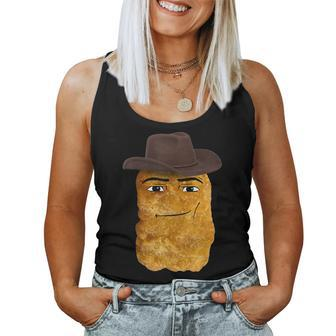Cowboy Chicken Nugget Meme Women Tank Top - Seseable