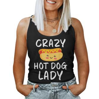 Crazy Hot Dog Lady Hot Dog Lover Women Tank Top - Monsterry UK