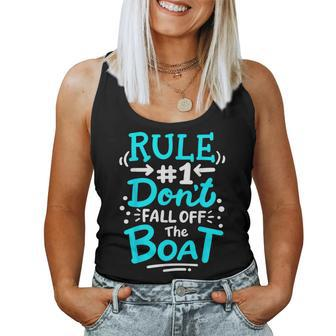 Cruise Rule 1 Don't Fall Off The Boat Women Tank Top - Thegiftio UK