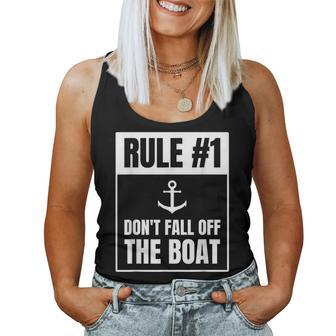 Cruise Rule 1 Don't Fall Off The Boat Women Tank Top - Monsterry AU