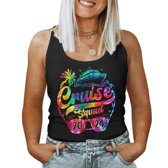 Cruise Squad 2024 Tie Dye Birthday Cruise Bday Women Tank Top | Mazezy